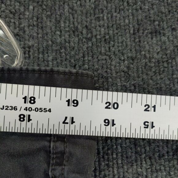 Weatherproof Mens Cut Off Chino Shorts Gray Size 38 Pockets Belt Loops - Picture 4 of 11